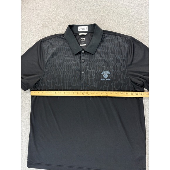 Army Black Knights West Point Stitched Logo Campus Polo Shirt (Men's XL) Black - Picture 5 of 10